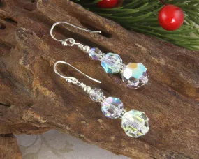 Crystal Christmas Beaded Earrings