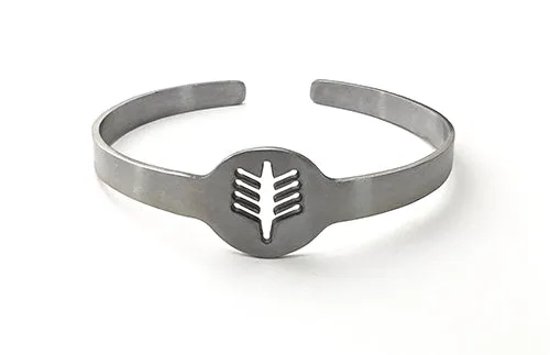 Cut Away Design Eight Sweep Rowing Boat Stainless Steel Cuff Bracelet