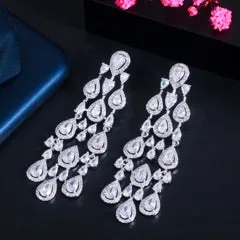 Darcy Chandelier Waterfall CZ Dangle Earring