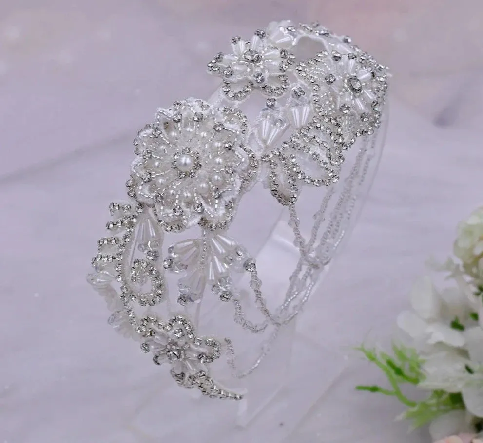 Decorative Bridal Crystal Waist Belt Wedding Dress Sash Accessory