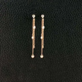 Diamonds on Chains Earrings