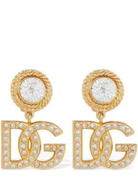 Dolce&amp;Gabbana   Diva DG crystal clip-on earrings 