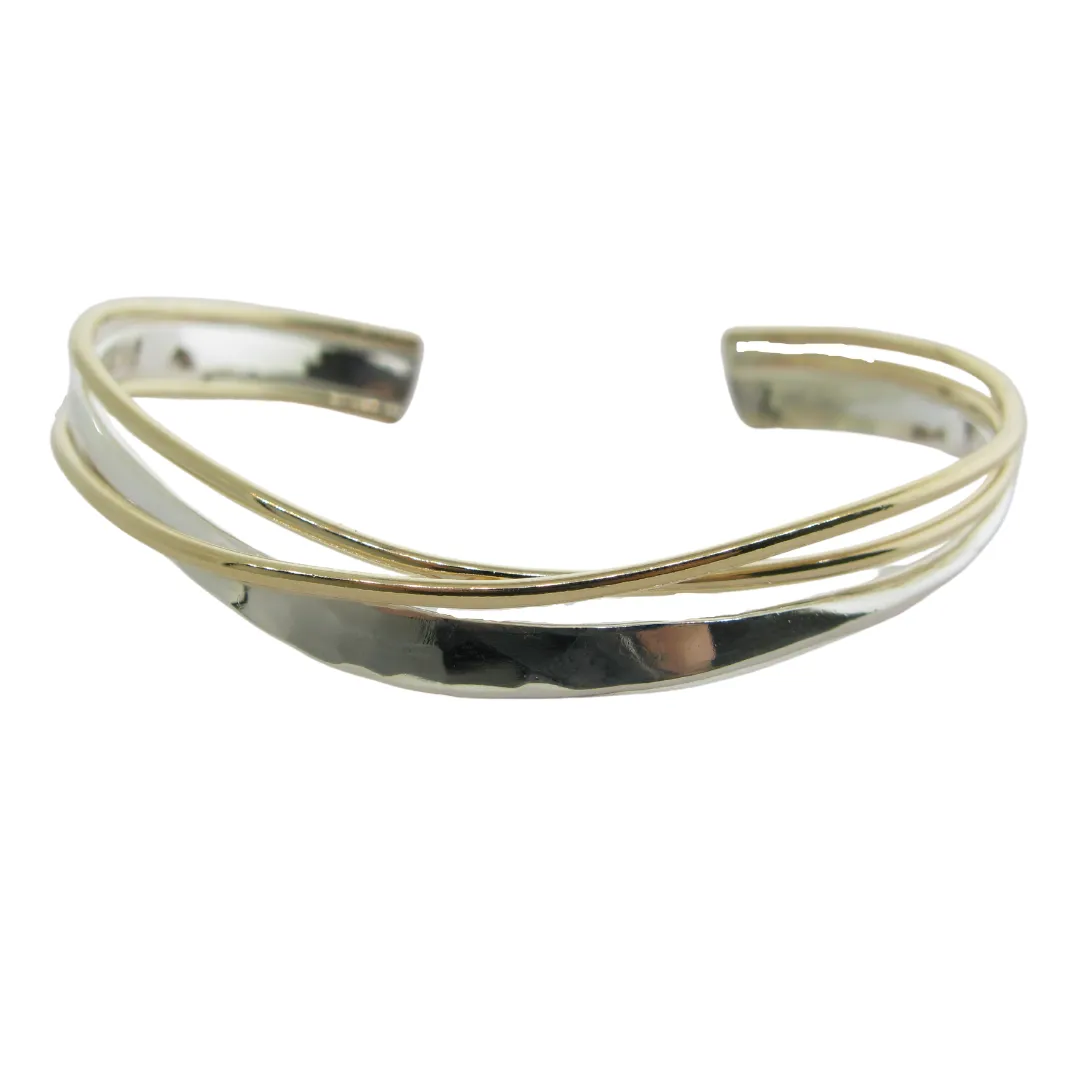 Double Entwined Cuff Bracelet