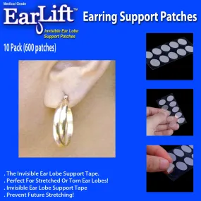 Earlift Earring Support Patches - 10 Pack (600 patches)