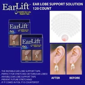 EarLift Invisible Ear Lobe Support Solution -120 count