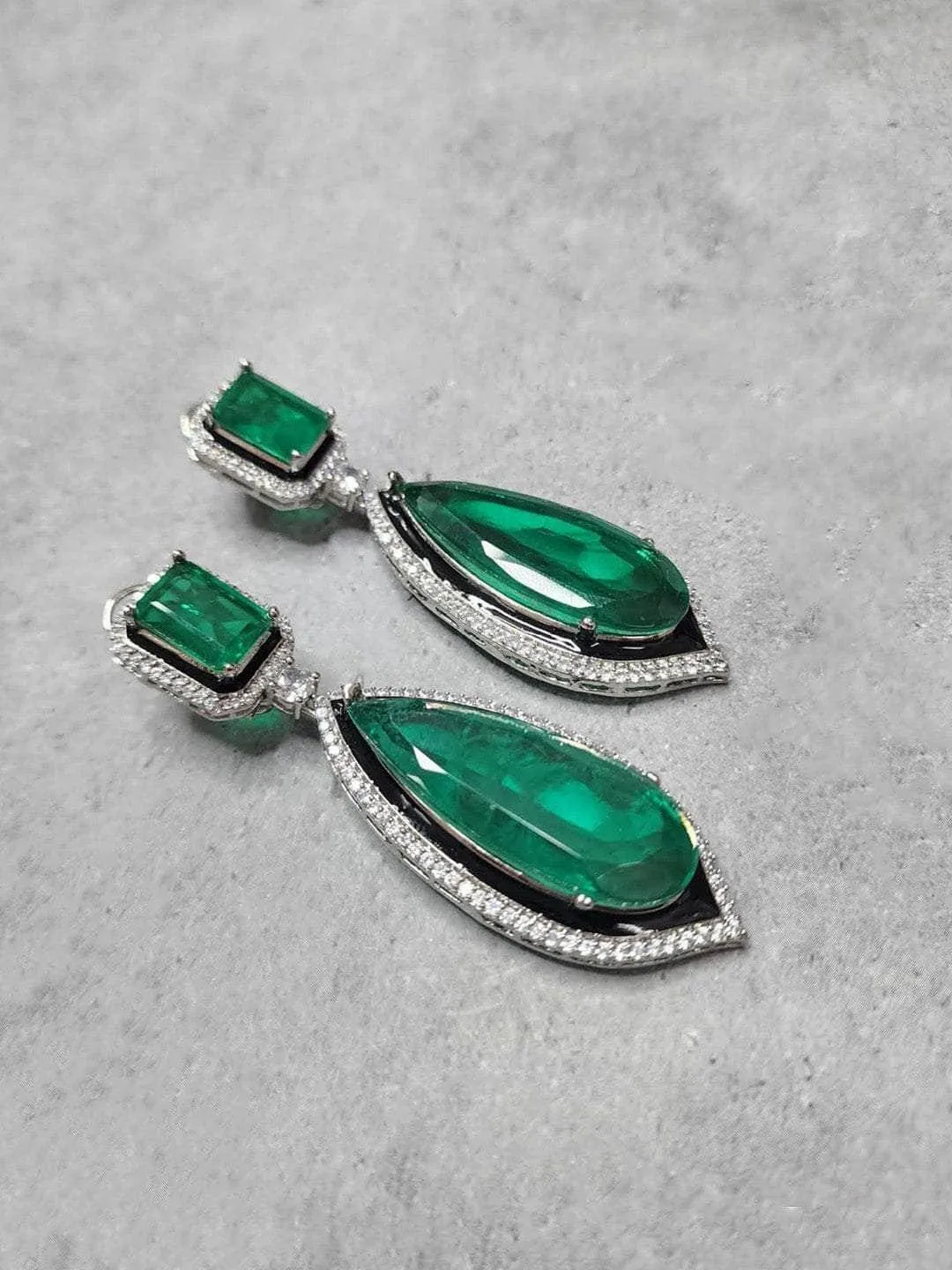 Emerald Doublet Earrings