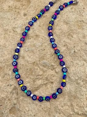 Evileyes rainbow choker