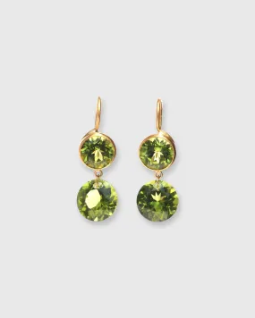 Extra Small Incandescence Hook Earrings in Peridot