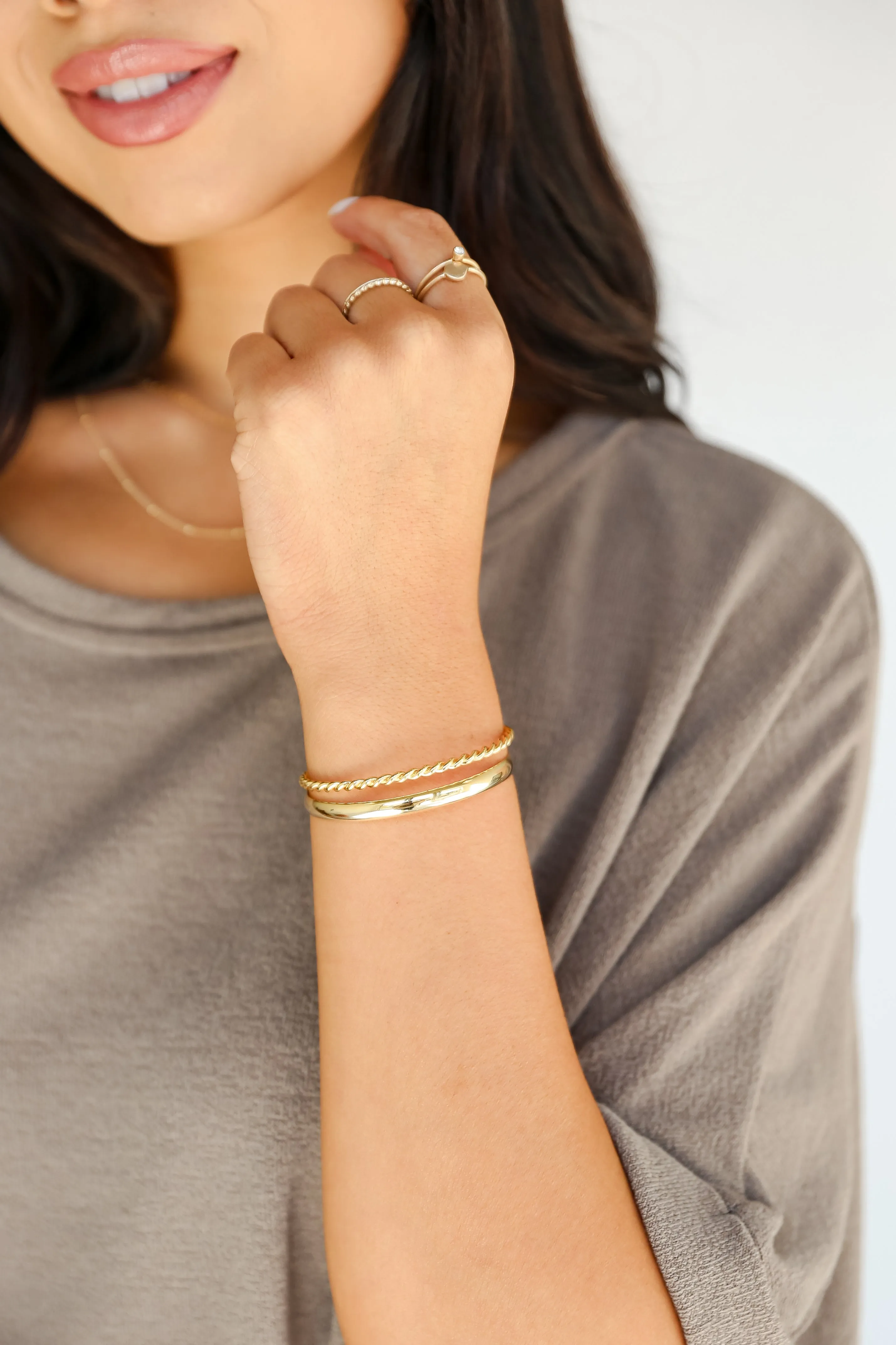 FINAL SALE - Valerie Gold Cuff Bracelet