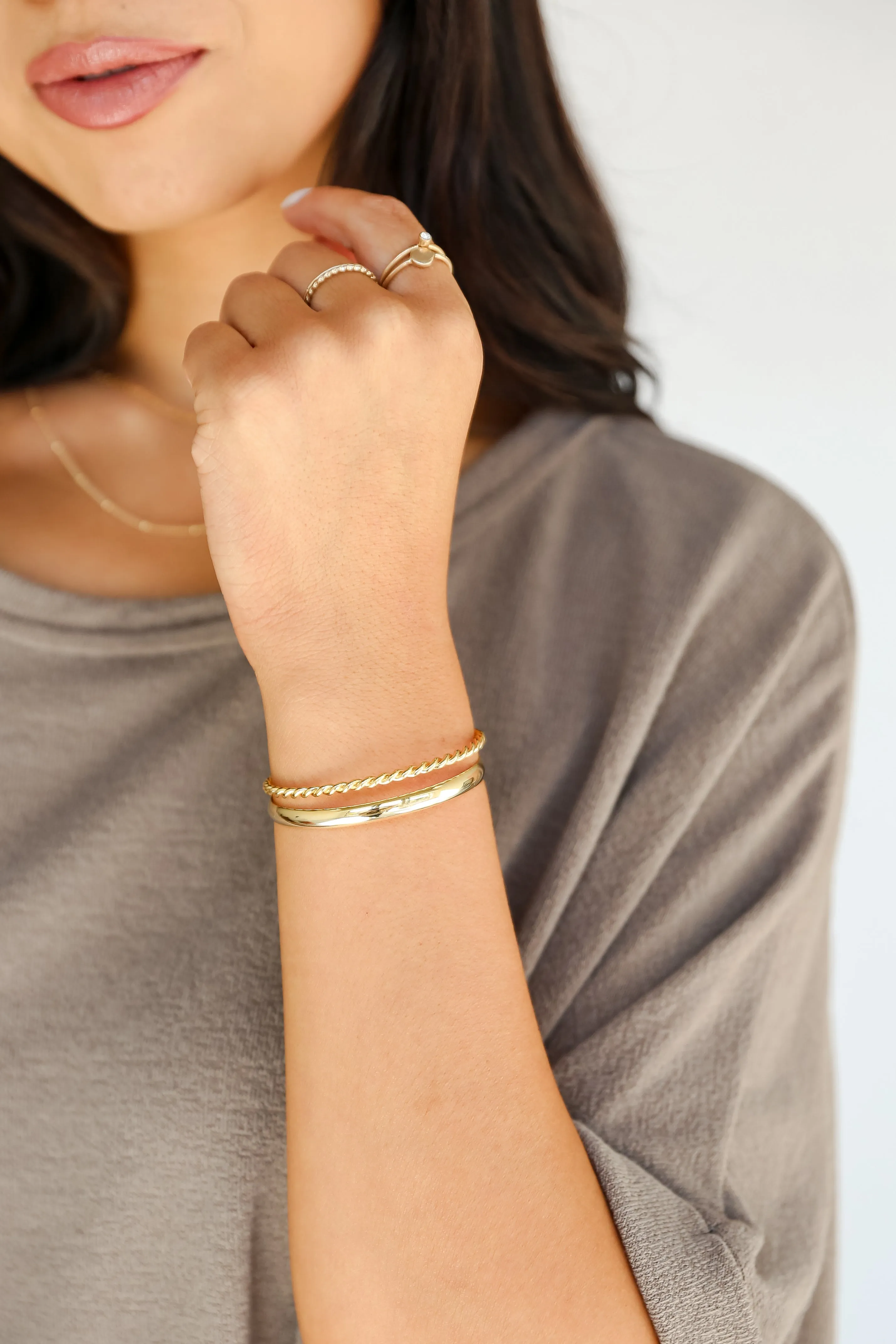 FINAL SALE - Valerie Gold Cuff Bracelet