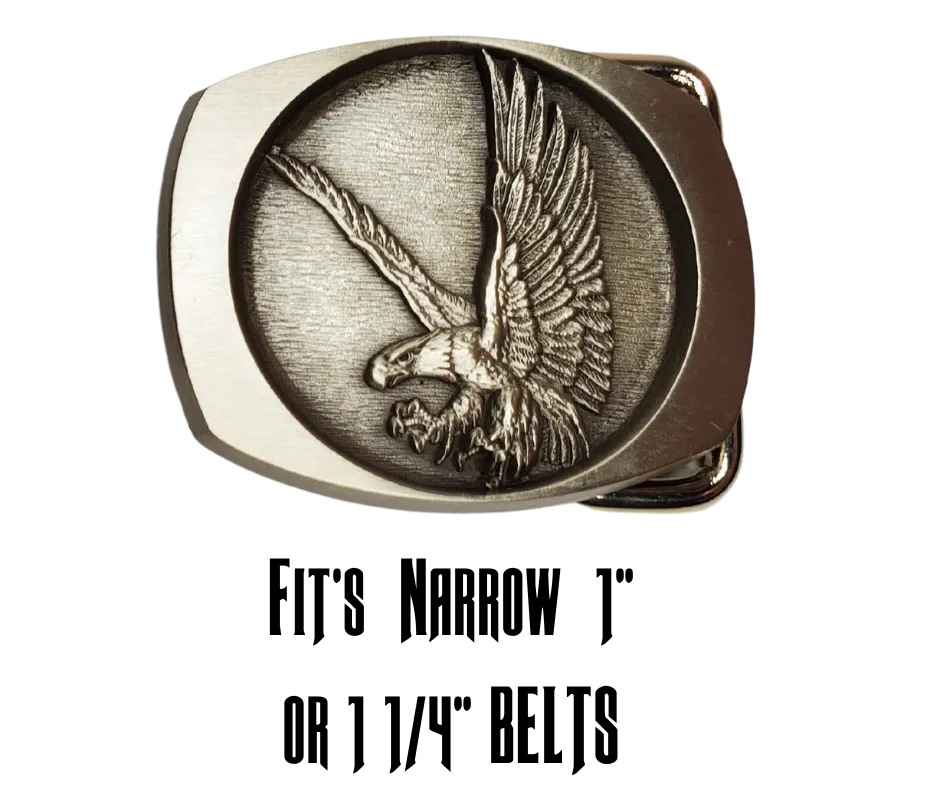 Flying Eagle Buckle Pewter