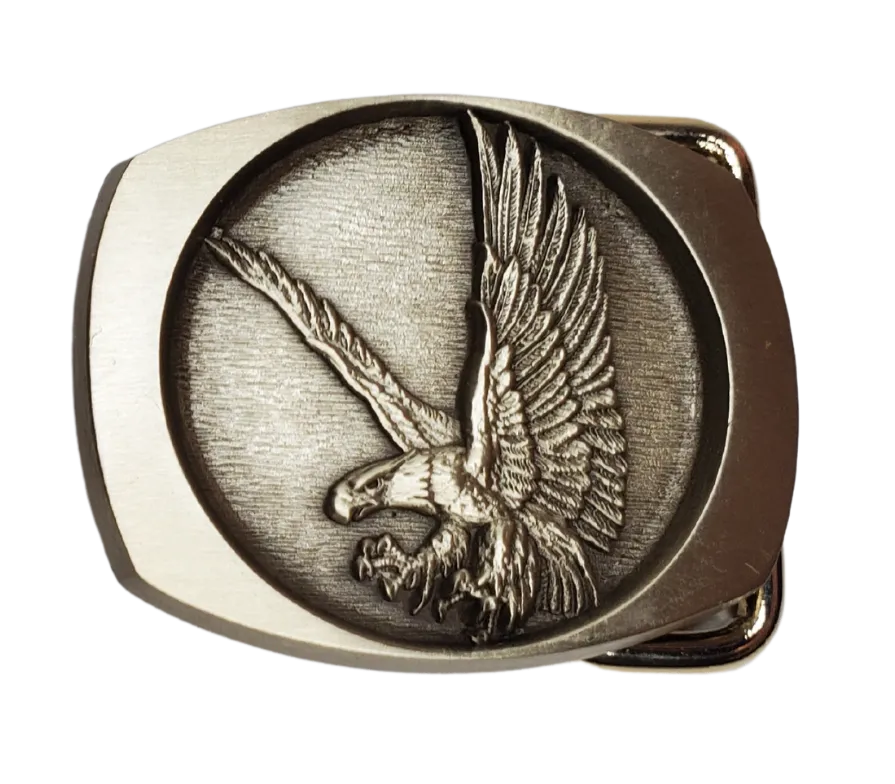 Flying Eagle Buckle Pewter