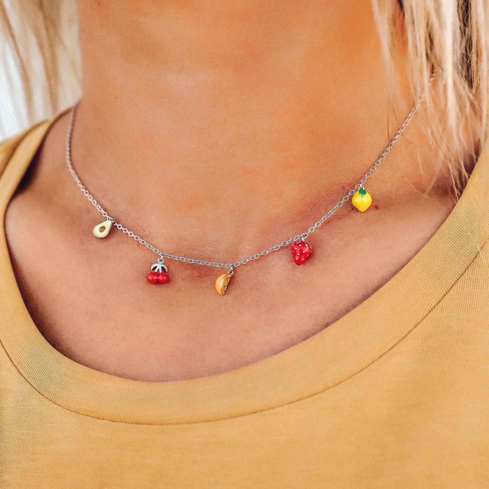 Fruit Charms Choker