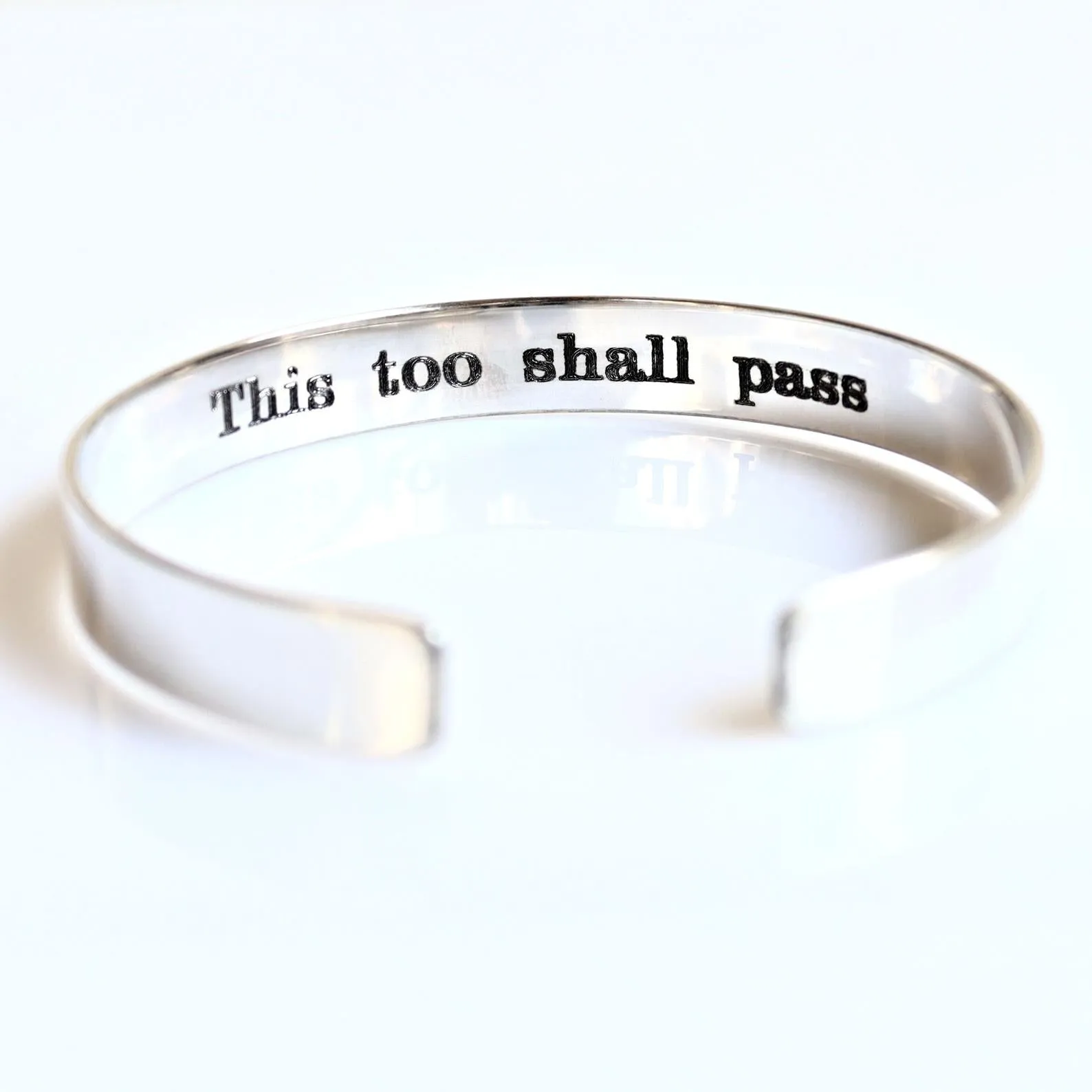 Gam Zeh Ya'avor Bracelet - This too shall pass Cuff