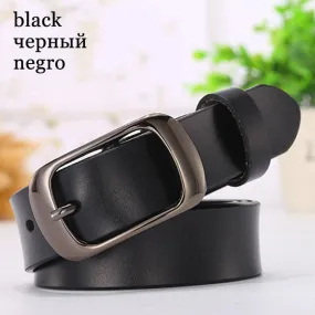 Genuine Leather Metal Pin Buckle Vintage Belts