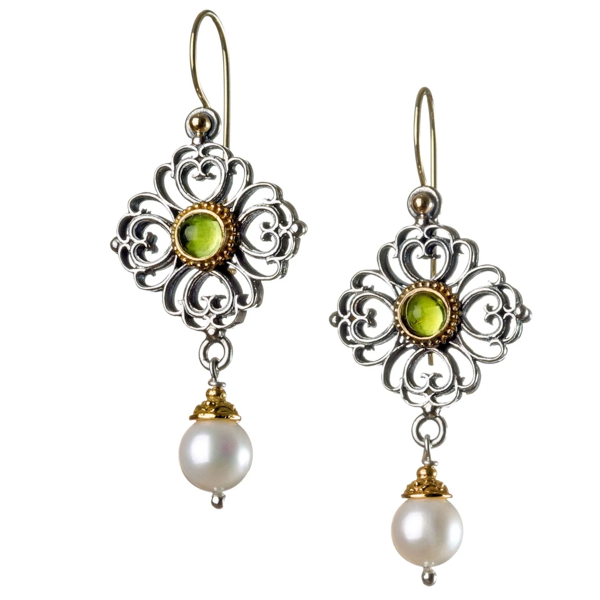 Gerochristo Pearl Drop Chandelier Earrings