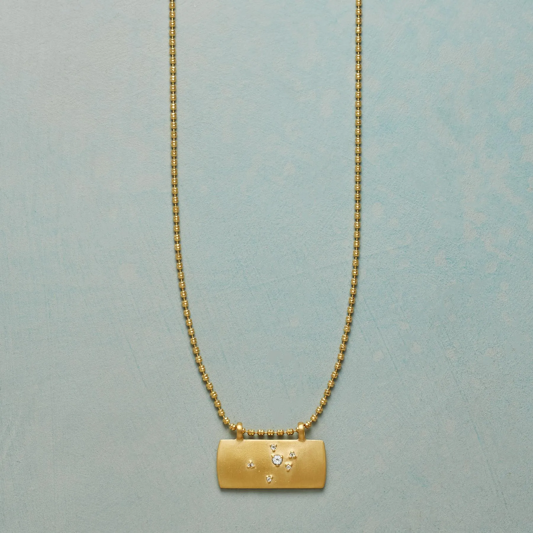 Gold Plate Astrological Pendant Necklace