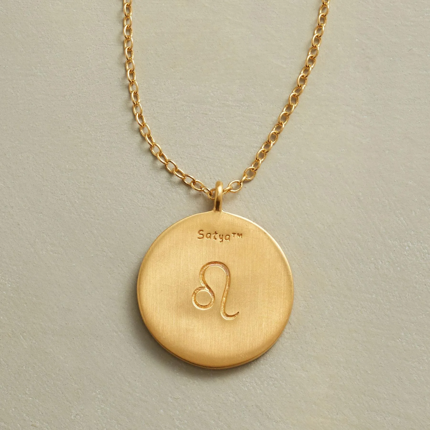 Gold Plate Zodiac Constellation Necklace