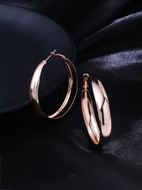 Gold plated hoop earrings