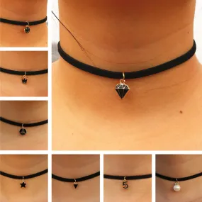 Gothic Choker Necklaces Women Clavicle Collares Fashion Jewelry Bijoux Colier One Direction Necklace 80'S 90'S One Direction