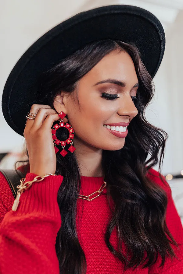 Grand Voyage Earrings In Red