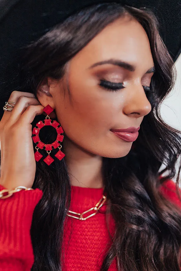 Grand Voyage Earrings In Red