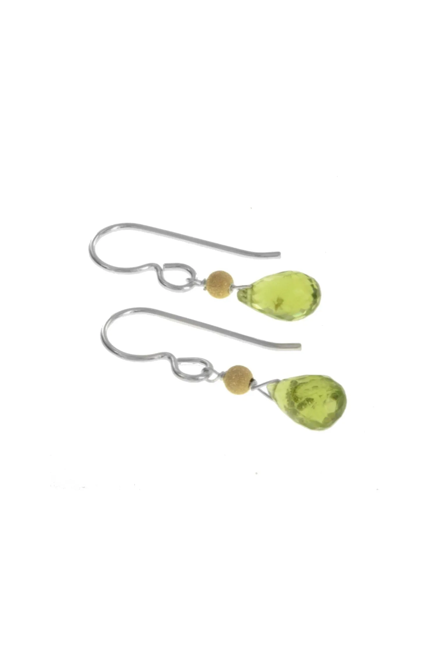 Green Peridot, August Birthstone Gemstone Earrings