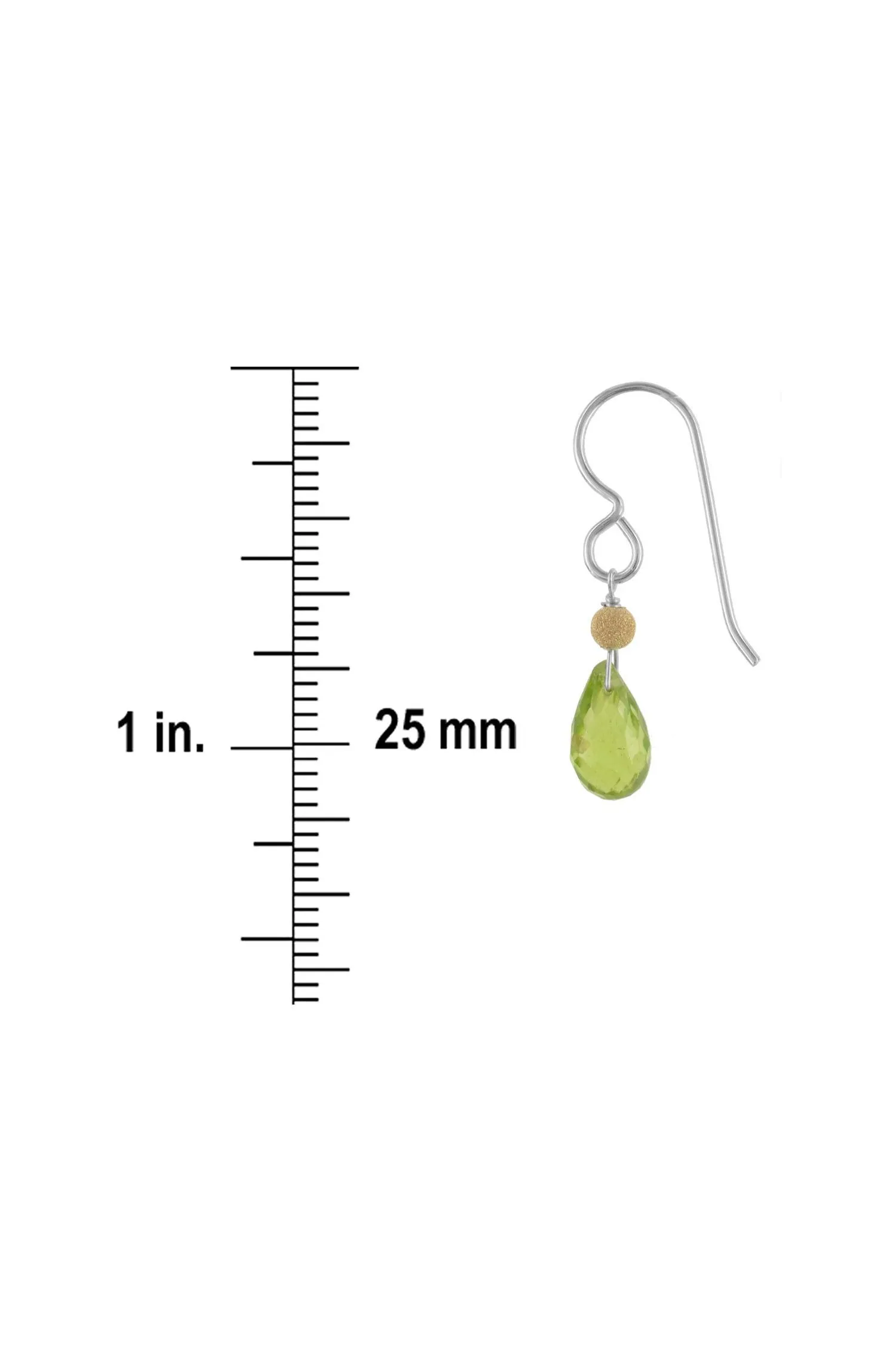 Green Peridot, August Birthstone Gemstone Earrings