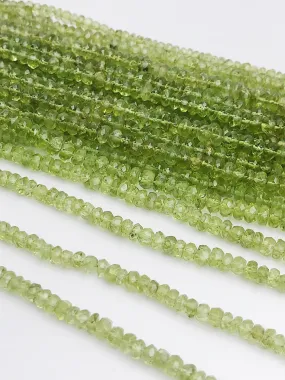 HALF OFF SALE - Peridot Gemstone Beads, Full Strand, Semi Precious Gemstone, 15"