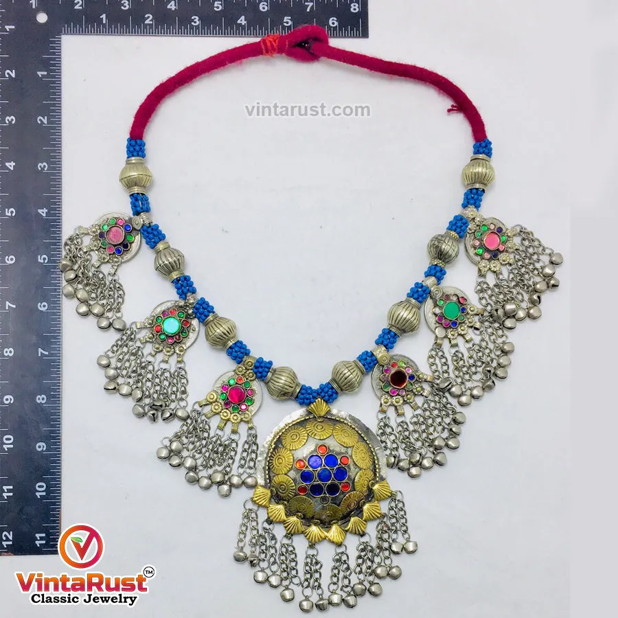 Handmade Multicolor Glass Stones Necklace