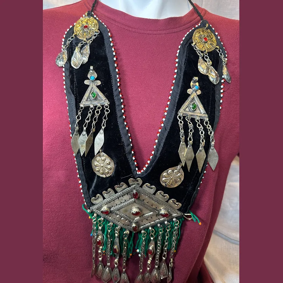 Handmade Vintage Turkmen Old Pieces Necklace