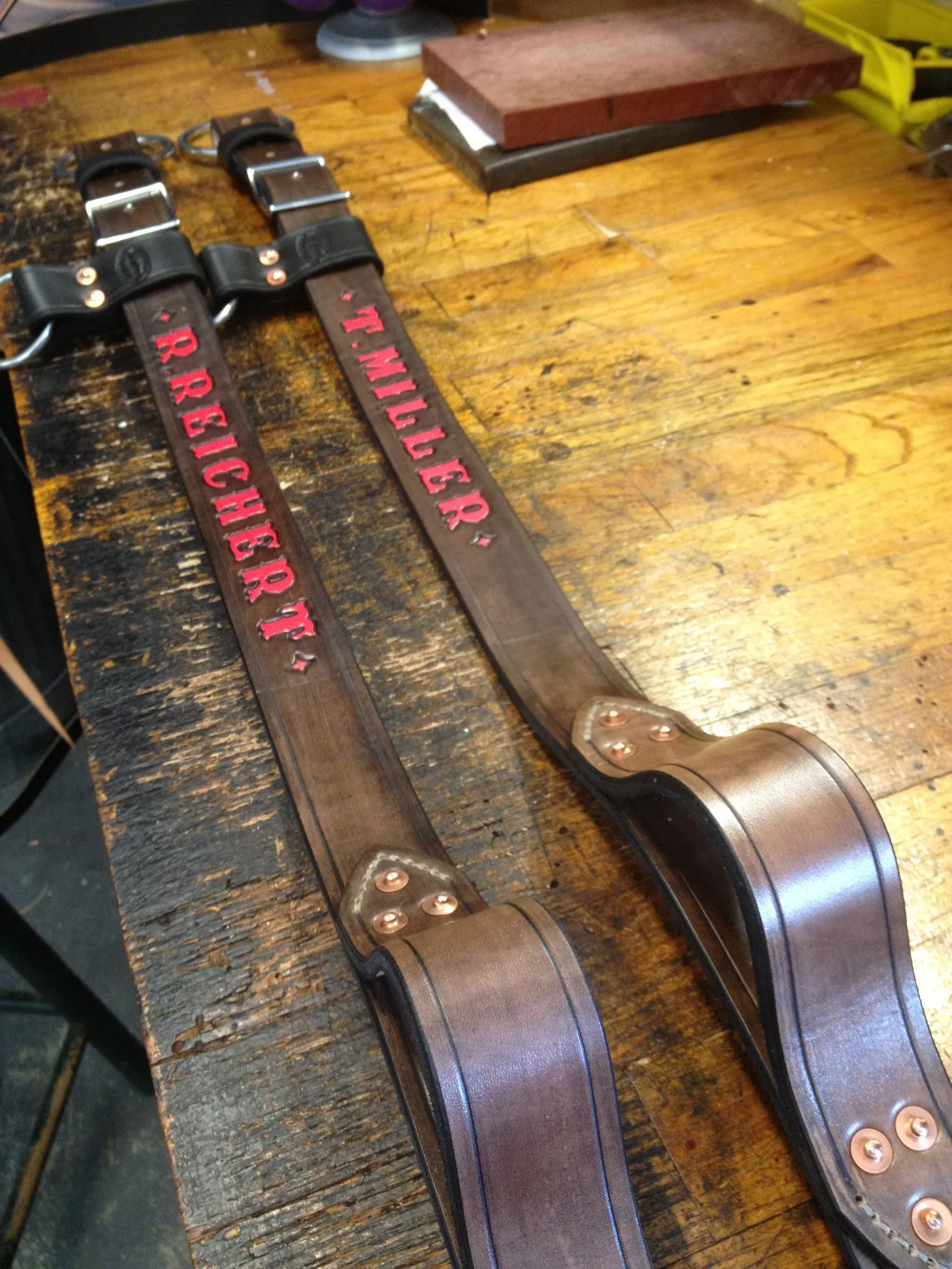 Heavy Duty Leather Truck Belt /Axe Belt