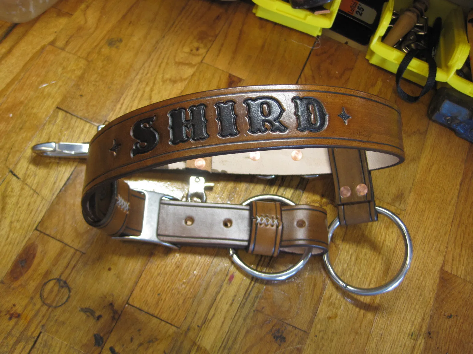 Heavy Duty Leather Truck Belt /Axe Belt