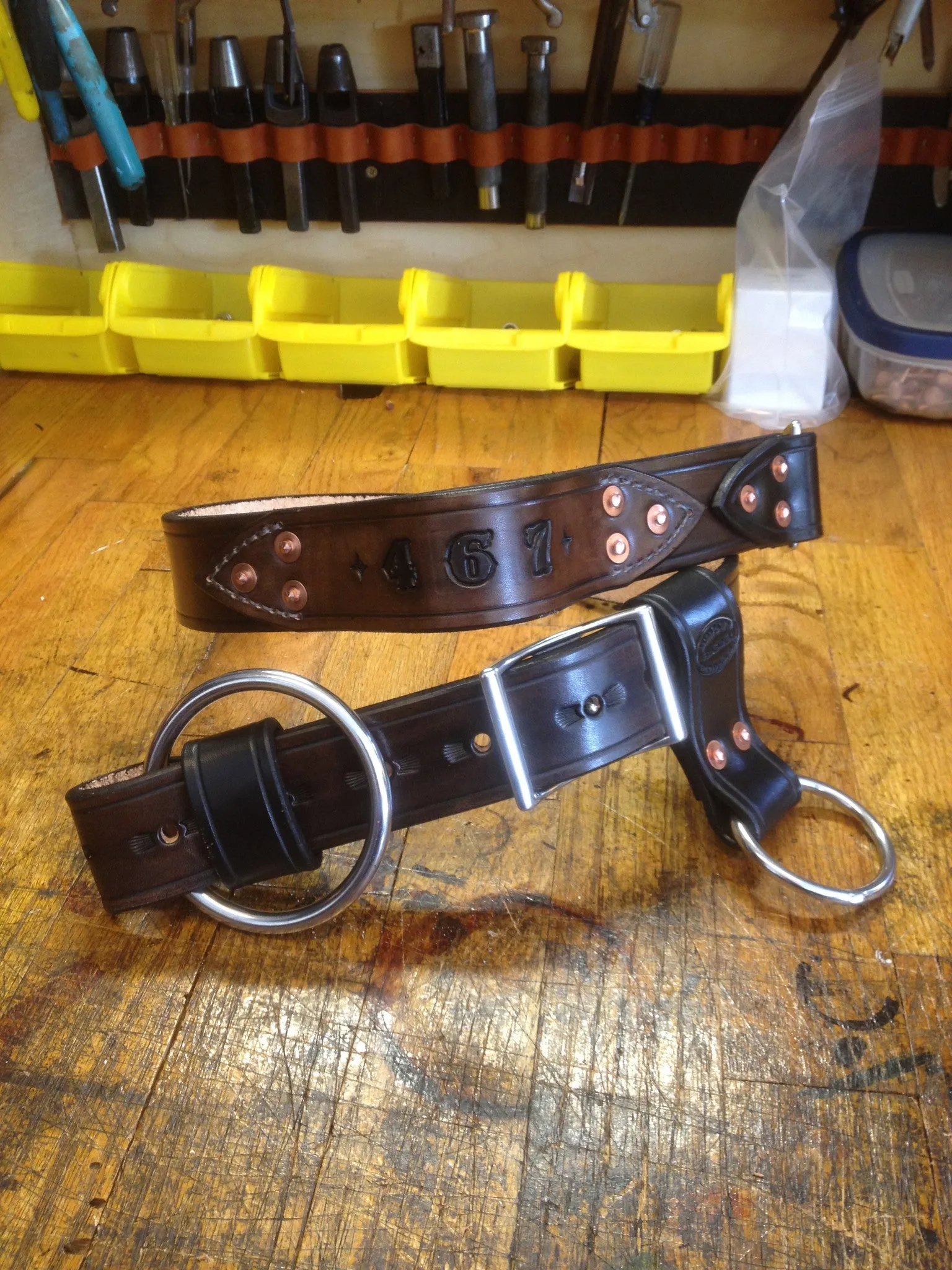 Heavy Duty Leather Truck Belt /Axe Belt