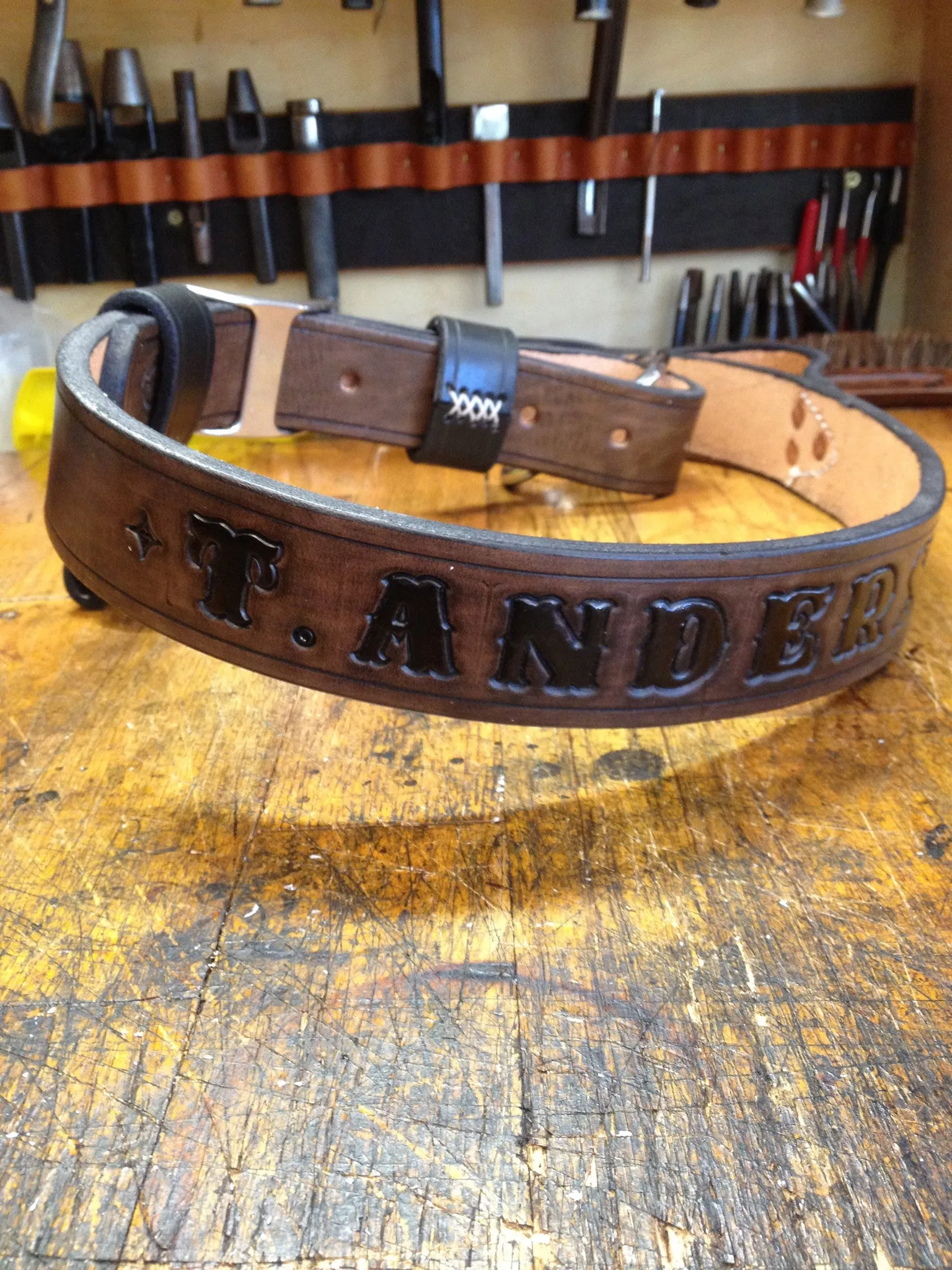 Heavy Duty Leather Truck Belt /Axe Belt