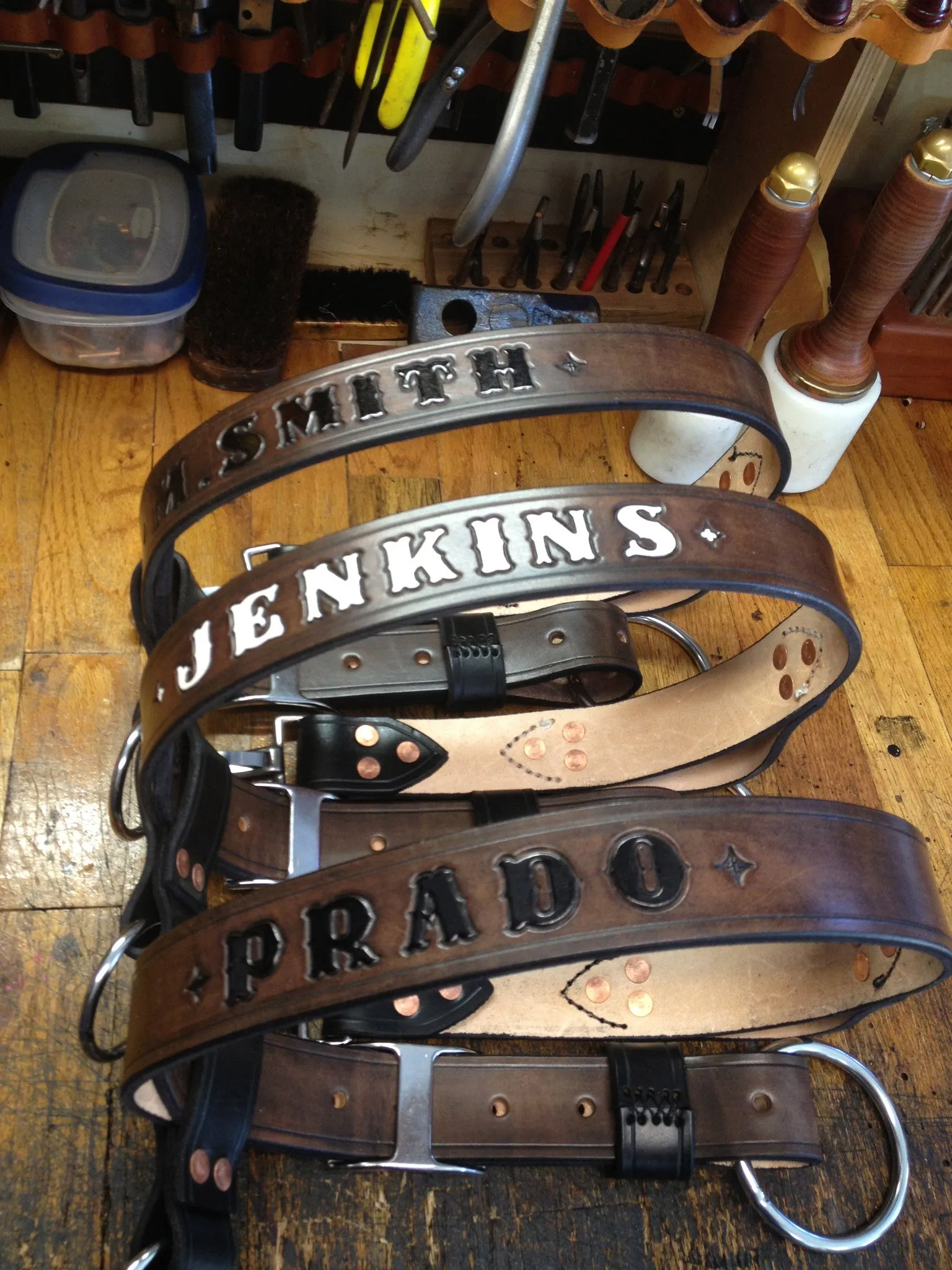 Heavy Duty Leather Truck Belt /Axe Belt