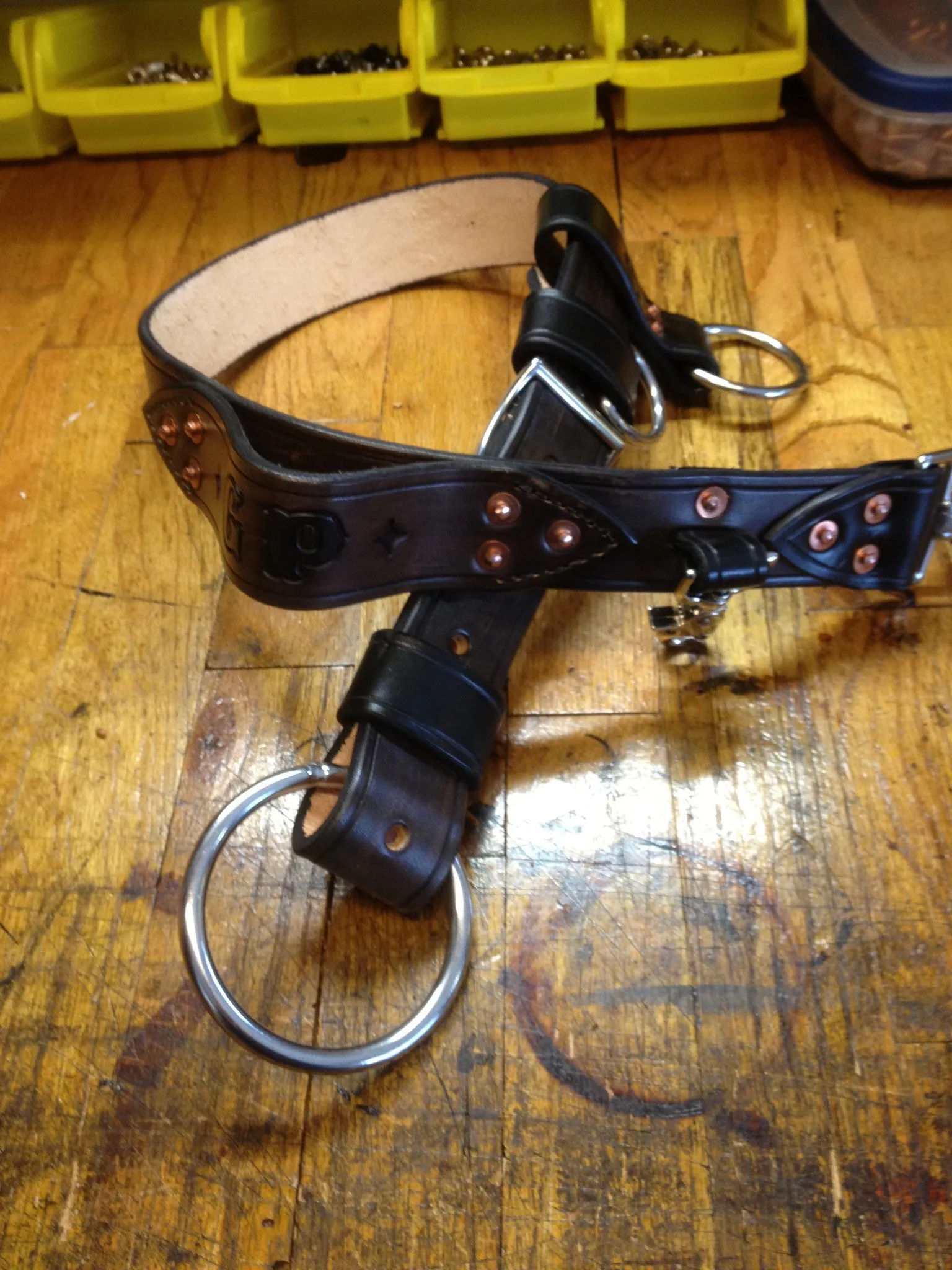 Heavy Duty Leather Truck Belt /Axe Belt