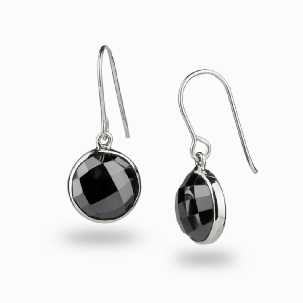 Hematite Drop Earrings