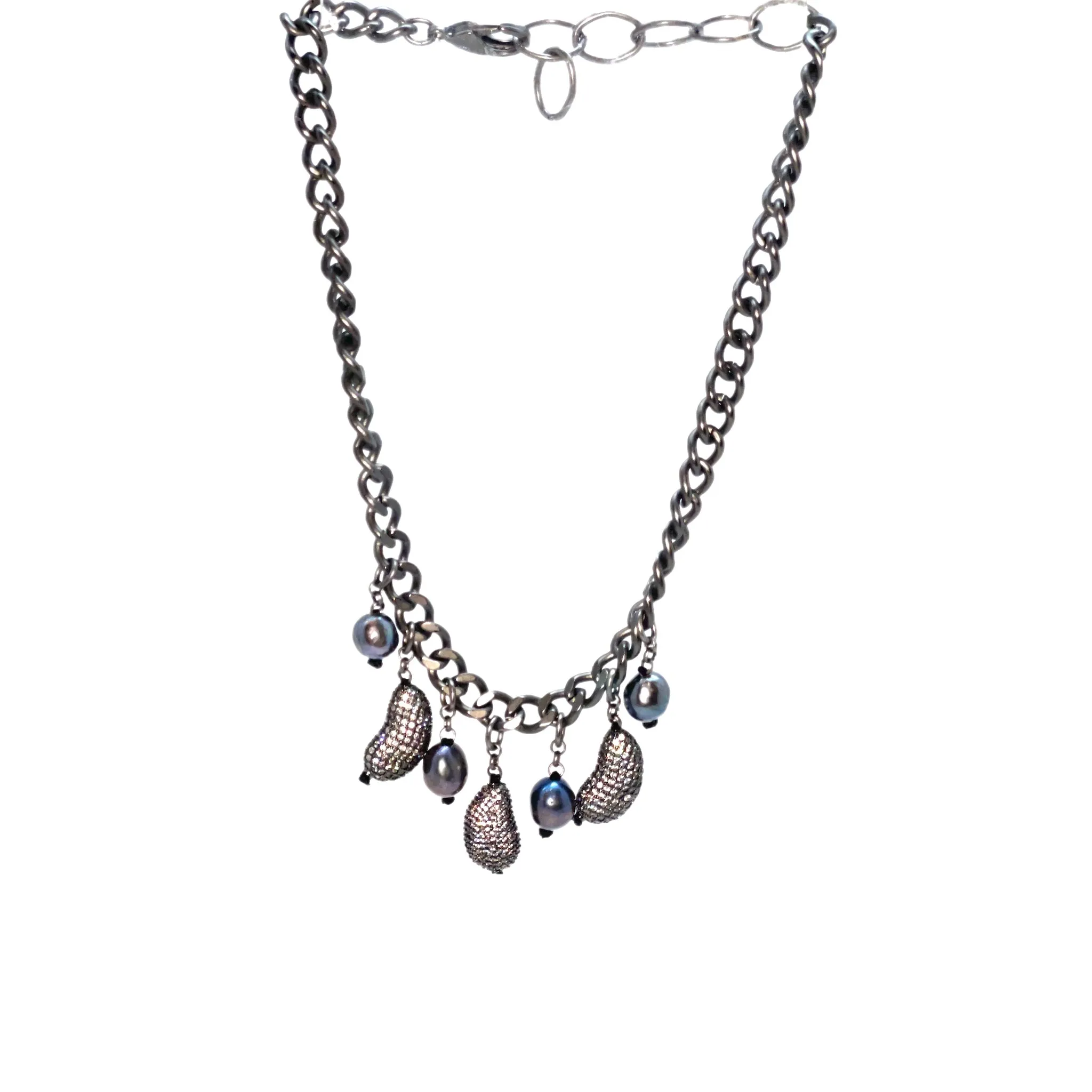 Hipchik Pearls Chain Choker Necklace