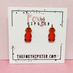 Honey Bear stud Earrings