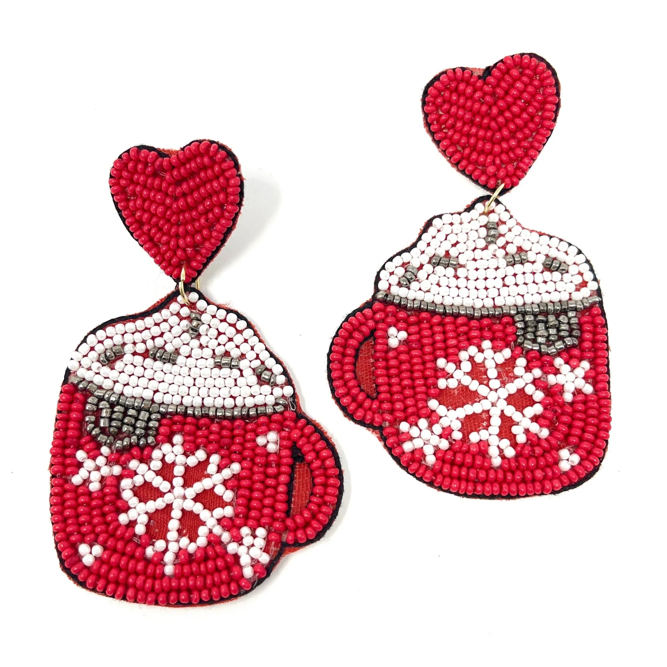 Hot Cocoa Beaded Earrings