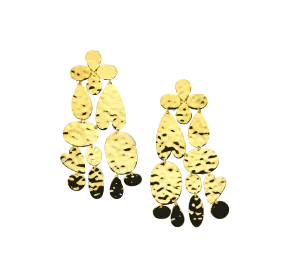 IPPOLITA Classico Large Crinkle Chandelier Heart Earrings