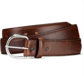 Justin Men's Brown Oil Classic Western Leather Belt 53717