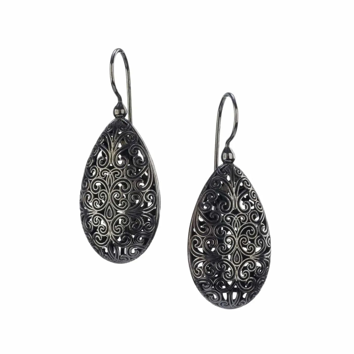 Kallisto Teardrop Filigree Earrings