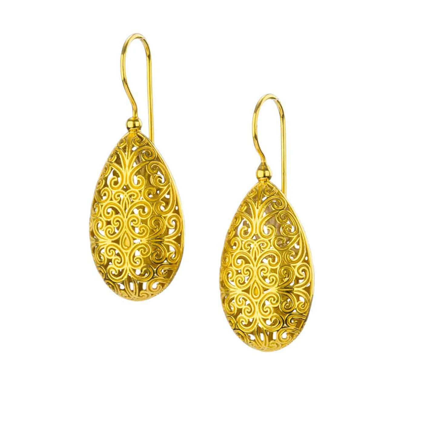 Kallisto Teardrop Filigree Earrings