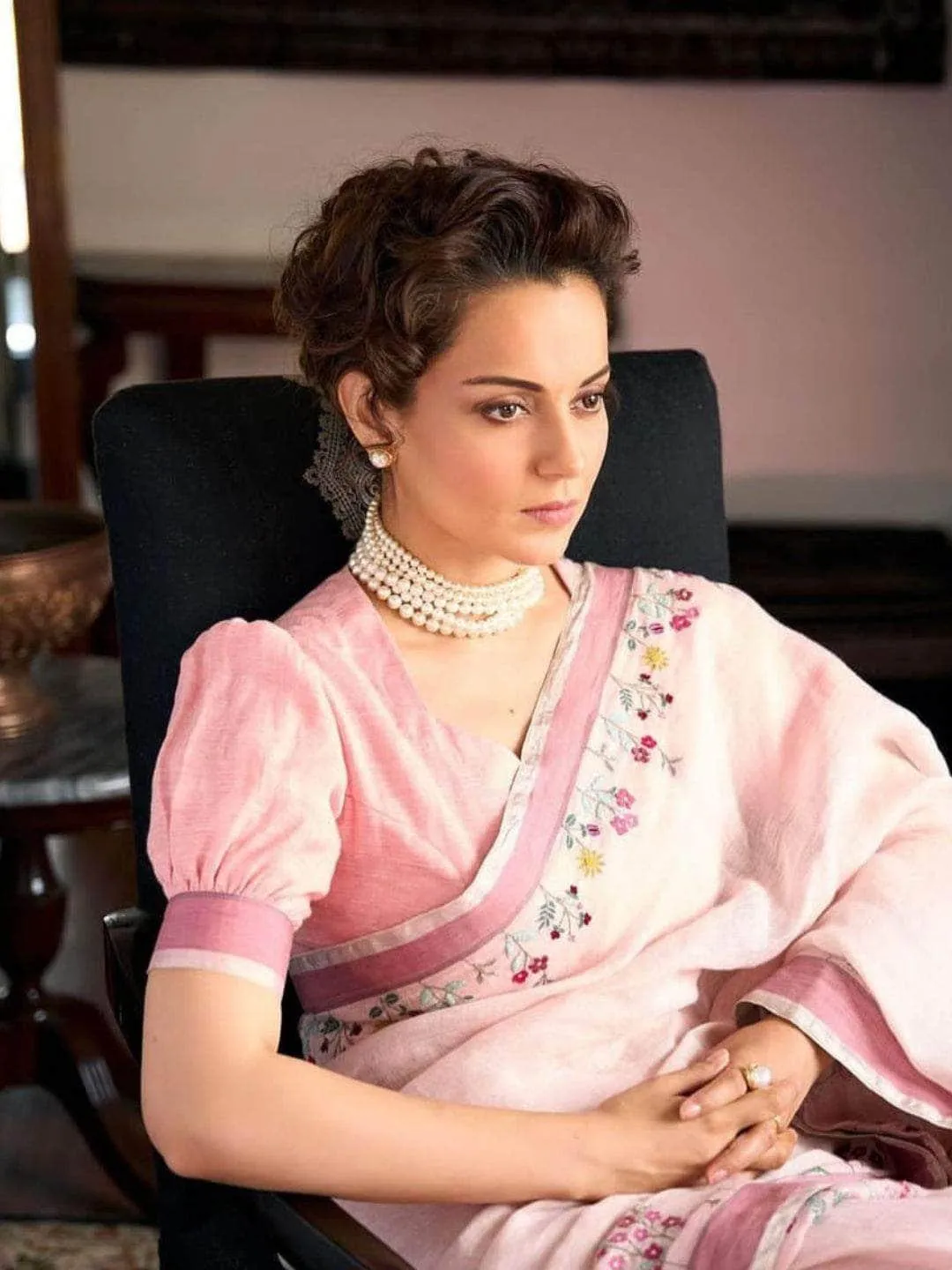 Kangana Ranaut Inspired Multilayered Fresh Water Pearl Necklace