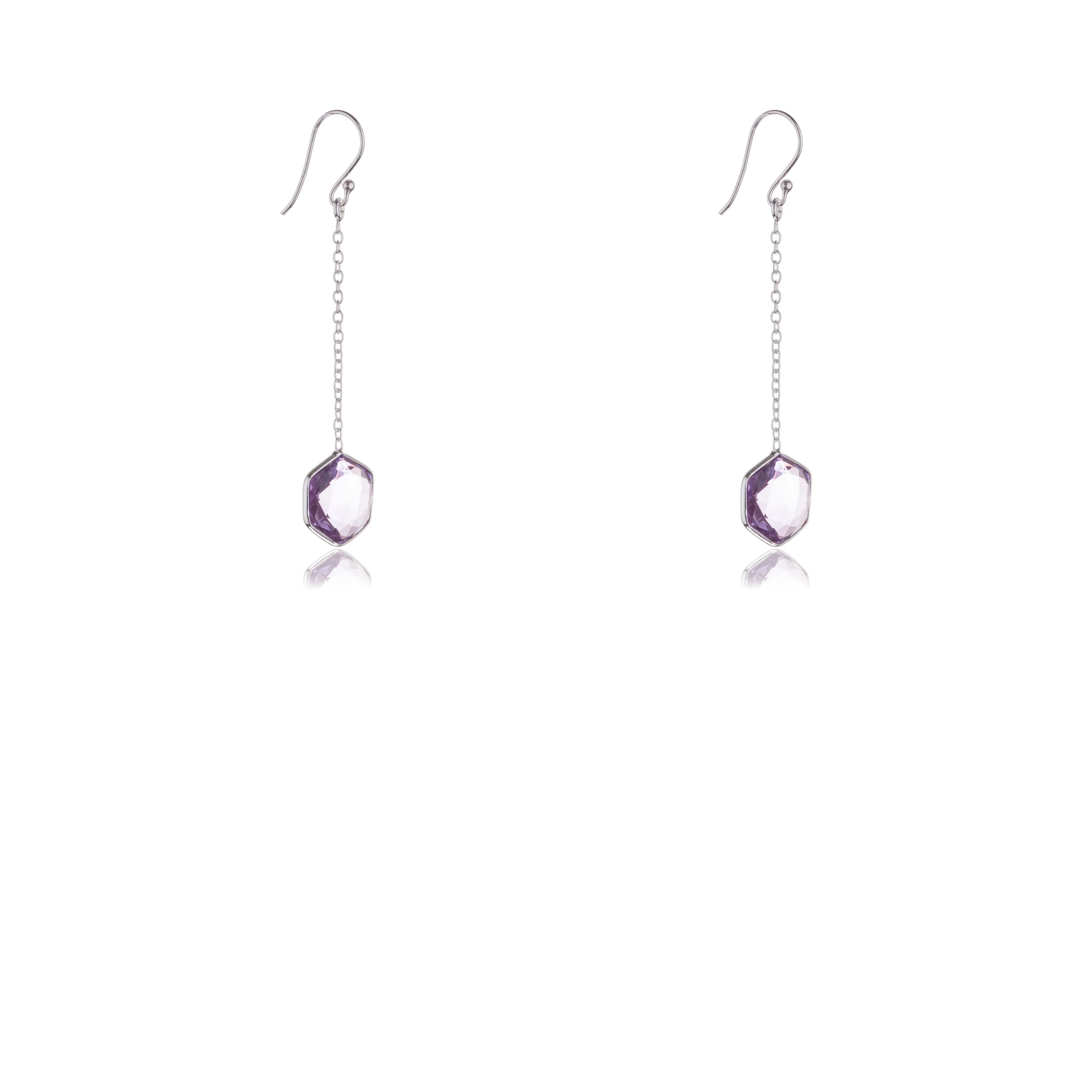 Keiko, Amethyst Earrings