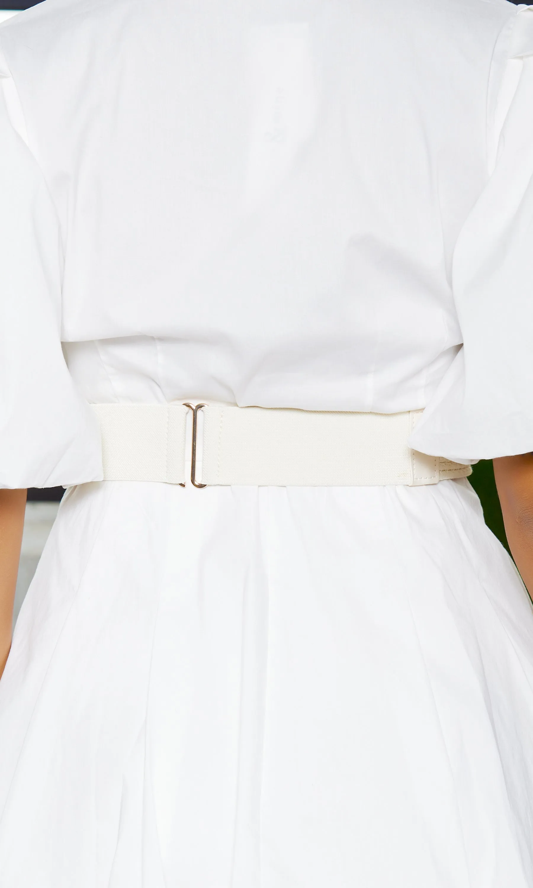 Knot Waistband Belt - White