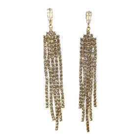 Krista Chandelier Baguette Earrings