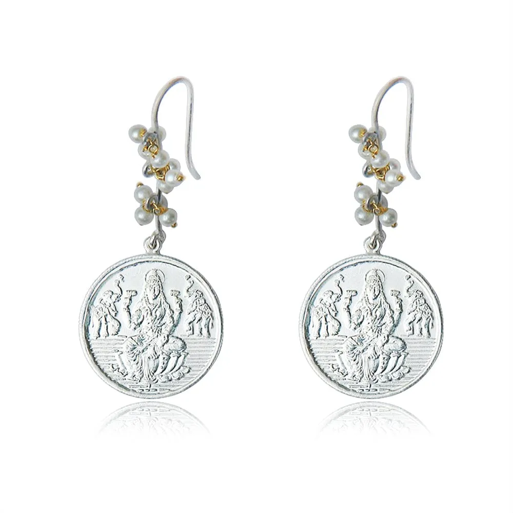 Kuber Coin Pearl Earring